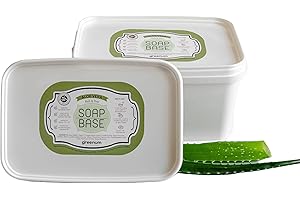 greenum GIFTS OF NATURE 3KG Base di sapone alla glicerina all'aloe vera per versare il sapone, sapone alla glicerina, sapone grezzo per versare, SENZA SLS, 100% vegano