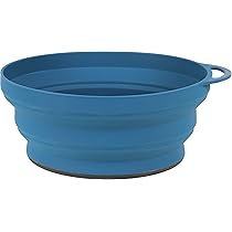 Ciotola Pieghevole In Silicone Per Campeggio - Lifeventure Collapsible Bowl Blu Navy