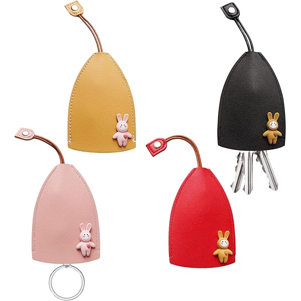 4 Piece Sacs à Clés En Cuir, Etui Créatif à Extraction De Clé