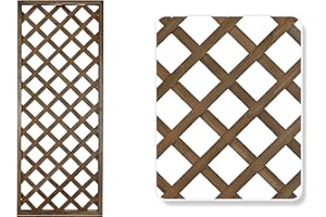 HERSIG - Celosias para Terraza Exterior - Celosia Madera Tipo Panel Color Marron Oscuro (60x150cm) - Celosia Terraza - Decoracion Jardin Exterior - Celosias Decorativas Resistentes