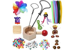 WWISTOA kastanienbohrer Set 2-4 mm kastanienbohrer kinder，bastelset kastanien，herbstbasteln für kinder，Mit DIY Bastel Zubehör