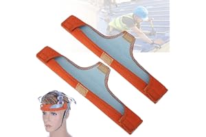 MODURIO 2 Pack Hard Hat Sweatband – Reusable Safety Helmet Sweatband Liner for Construction, Roofing & Industrial Use – Cotton Washable Hard Hat Accessories for Comfort & Hygiene
