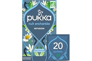 Pukka, Infusion Biologique et Ayurvédique, Nuit Enchantée, 100% des Ingrédients Issus du Commerce Equitable, 20 Sachets