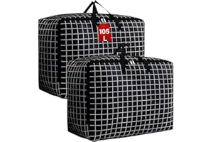 SEPSCO Borse Stoccaggio Vestiti Grande, Immagazzinamento Contenitori Armadio Sottoletto Sacco Piumone Matrimoniale Trasloco Organizer Cambio Stagione per Biancheria da letto Trapunte Cuscini Coperte