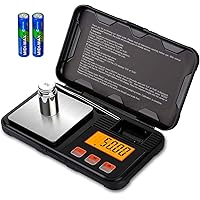 Feinwaage, MAKEASY Digitale Taschenwaage 200g/ 0,01 g Digitalwaage, Grammwaage, Goldwaage, Münzwaage, mit EIN 50g…