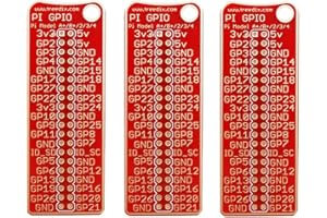 Treadax 3pcs GPIO Reference Board, Reference Plates, Raspberry Pi GPIO Plus Reference Pinout Board for Raspberry Pi Model A+, B+, 2, 3, 4