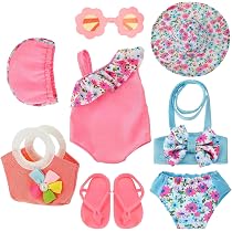 Set Abiti E Accessori Per Bambole 30 Cm - 12 Pezzi, 3 Maglioni, Calze, Cappelli, Scarpe