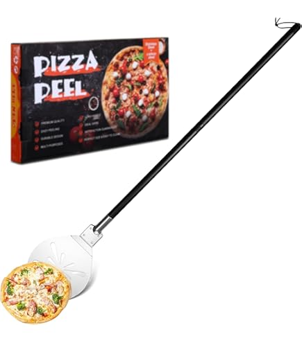 Zawaer Pizzaschep, Kort, Geperforeerd, Professioneel Roestvrij Staal Ondersteuning Van Een Groot Oppervlak Met Inklapbare Handgreep Voor Oven En Grill Het Bakken Brood Stabieler 664397579