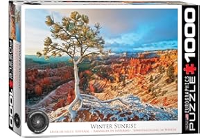 Eurographics 6000-0692 Puzzle zimowe wschód słońca, różne, 48 x 68 cm