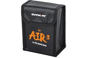 ZJRXM Air 3 batería caja fuerte bolsa ignífuga seguridad carga bolsa de almacenamiento para DJI Air 3 Drone accesorios de batería a prueba de explosiones bolsa de batería para DJI Air 3, Para 2