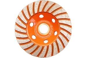 Diamant Schleiftopf 100mm - BRSCHNITT Geschweißt Doppelreihig Diamanttopfschleifer Schleifscheibe für Beton Mauerwerk Granit Marmor Naturstein