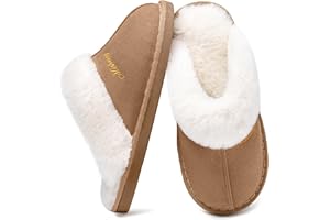 Coswind Hausschuhe Damen Herren Winter Warme Synthetik Lammfell Kunstfell Plüsch Flauschige Fell Weiche Rutschfeste Pantoletten Indoor Outdoor