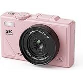 5K Dijital Kamera, Fotoğraf&ccedil;ılığa Yeni Başlayanlar İ&ccedil;in Auto Focus Fotoğraf Makinesi, 3 İn&ccedil; Katlanabilir IPS Ekran, &Ccedil;ocuklar 