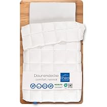 LINEA By Böhmerwald 4-Kammer-Kassettenbett Superwarm – 135x200 Cm, 90% Daunen/10% Federn, Waschbar Bis 60°C