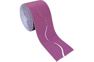 Bright Ideas BI7896 Corrugated Border for School Displays Wellpapp-Rolle für Schulaufsteller, Wellpapier, violett, 10cm x 7.5m