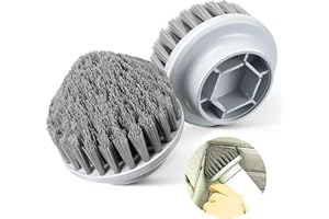 Dreyoo 2 Têtes de Brosse Coniques, Brosse Conique, Brosse d'angle Pointue, Têtes de Brosse Coniques Compatible avec l'Autolaveuse Électrique SYNOSHI pour Nettoyer Les Carreaux, Le Sol de l'Évier