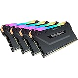 Corsair Vengeance RGB PRO 32 GB (4 x 8 GB) DDR4 3200 MHz C16 XMP 2.0 Enthusiast RGB LED Illuminated Memory Kit - Black