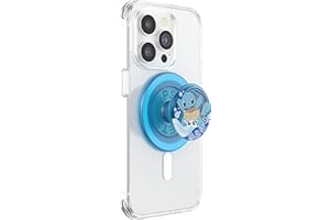 PopSockets: PopGrip Round dla MagSafe - Pierścień Adaptera do MagSafe w Zestawie - Rozkładany uchwyt i stojak do telefonów z wymiennymi krążkami PopTop - Pokémon - Squirtle Water