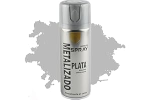 H HANSEL HOME Pintura Spray Plata Metalizado 400 Ml