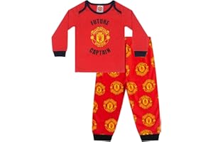 Manchester United F.C. - Piżama dziecięca - dla chłopców - na prezent - oficjalne gadżety i akcesoria piłkarskie