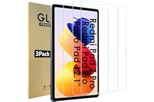Bigqin 3 Lot Verre Trempé Compatible avec Xiaomi Redmi Pad Pro/Redmi Pad 2 Pro/Xiaomi Poco Pad 12.1", Protection Écran Anti-Rayures, Film de Protection écran, HD Transparent, 9H Dureté
