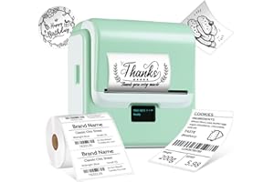 ORGSTA T003 imprimante Thermique etiqueteuse Autocollantes Portable Mini sans Encre Etiquette Bluetooth & USB 2200 mAh 50mm/s pour bocaux, Prix, Bureau, École personnalisées