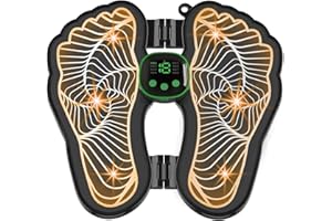 YUCEN Electric Foot Massager Foot Spa EMS Foot Massagers EMS Foot Massager Pad Folding Portable Electric Massage Mat Reflexology Electronic Feet Massager for Pain and Circulation…