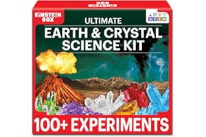 Einstein Box Ultimate Earth & Crystal Science Kit | Science Kits for Kids Age 6-14 | STEM Projects | Learning & Education Toy
