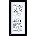 Ultimate Gift For Man 8946 Cycling Wall Art, Black and White