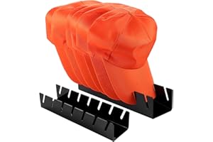 AIOUHMYM 2 Stück Basecap Halterung, Cap Halter Acryl Hutständer, Kunststoff Kappen Organizer, Huthalter für Schlafzimmer Kommoden Desktop Baseballkappen Mützen Aufbewahrung(Fasst 14 Hüte, Schwarz)