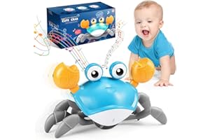 Veopoko Crawling Crab Toy, Baby Sensory Toys 0 6 Months Gifts for 1 2 3 4 Year Olds Girls Baby Toys 6 To 12 Months 1 2 3 4 Year Old Boy Toys Montessori Toys for Babies 6-12 Months Kids Toys Age 1-4