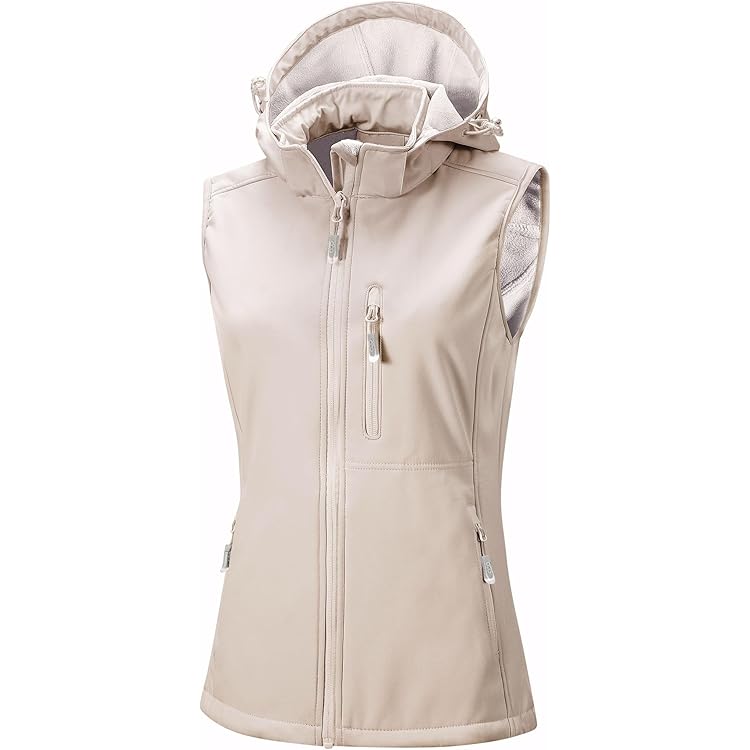 33,000ft Lichtgewicht softshell vest voor heren, waterdicht winddicht loopvest, ademend vest, gilet mouwloos jack voor fietsen, hardlopen, wandelen, golf, werk, donkerblauw, XL