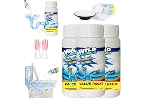 TENCIPEDA Drain Cleaner, Powerful Sink & Drain Cleaner, Unclog Your Pipes with Drain Clog Remover (3Pcs)