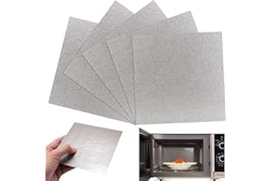 Qixuer 50 Stück Glimmerscheibe Hohlleiterabdeckung,Scherbare Hochtemperaturbeständige Für Mikrowelle Blätter Glimmerplatten Ofen Reparatur Teil Platten 12X12cm