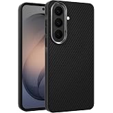Teknoft Samsung Galaxy S26 i&ccedil;in Karbon Serisi Şok Emici Ultra G&uuml;&ccedil;l&uuml; Metalik Tuşlu ve Lens &Ccedil;er&ccedil;eveli Darbe Emici Karbon Fiber 