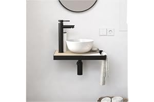 MOB-IN Soho Plan toallero fino y toallero lateral lavabo blanco