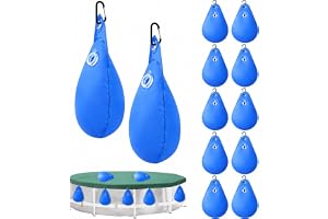 Poolskydd, vikter vattenpåse, 12 st pool-vattenpåse, pool, viktsäck med krokar, vinterpool, presenning, viktväska, poolskydd