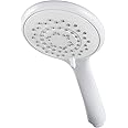 Triton Showers Showerhead | Bathroom Accessory | Water | 5 Spray Patterns | High Pressure Shower Heads | 8000 Series | White Finish | Head Set | Shower Accessories