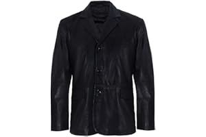 Infinity Leather Blazer de Cuero Genuino de los Hombres Suave Chaqueta Italiana a Medida de la Chaqueta a Medida