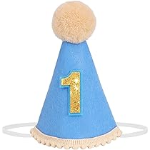 JZK Couronne De Princesse Or Rose Anniversaire Chapeau Pour Bébé Fille Preier Anniversaire 1 An