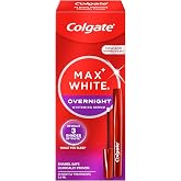 Colgate Max White Dental Night Whitening Serum, 3 ml | Night Teeth Whitening Serum, Reverts 15 Years of Stains, 3 Shades of W