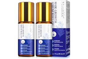 Hårväxt Serum Roll-On 60 ml med rosmarinolja, 3% Redensyl, 2% anaGain & biotin, hårserum för kvinnor och män, hårbottenvård f