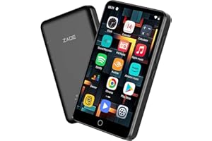 80GB MP3 Player with Bluetooth and WiFi, ZAQE 4" HD Full Touch Screen MP3 Player with Spotify, Amazon Music,YouTube,Pandora,Libby,Android MP4 Music Player for Kids