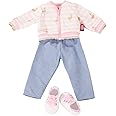 Götz 3403169 combinatie Pink Love - poppenkledingmaat. XL - 4-delige kleding- en accessoireset voor staande poppen 45-50 cm