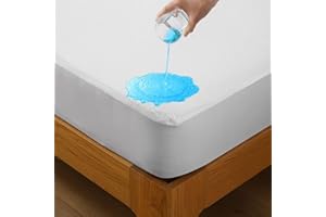 Bedecor Waterproof Mattress Protector Single, Terry Cotton Mattress Cover Extra Deep Pocket Anti-mite - Pack of 2, 90x200cm