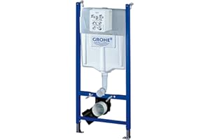 GROHE Bâti Support WC Solido, Hauteur 1,13m, Bâti Support Encastré, 2 volumes de chasse avec fonction Start Stop, réservoir 6 à 9 Litres, 38971000 (Import Allemagne)