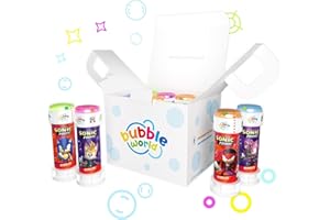 Bubble World - SONIC Party Pack - 12 tubetti di bolle - 60ml - Tubetti monocolore e soffiatore integrato - Perfetto per feste di compleanno per il tuo bambino e i suoi amici - Made in Italy