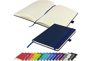 SAVVY BEE Carnet de notes A5 nouveau bloc-notes à couverture rigide bloc-notes bloc-notes (bleu marine)