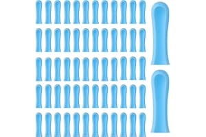 cobee Ersatzspitzen zur Ohrenschmalzentfernung für Ohrkamera, Ohrlöffelspitzen Silikon-Ohrlöffel-Ersatzspitzen Ohrenreiniger-Ersatz für Erwachsene Ohrenschmalzentfernungs-Endoskop (60)