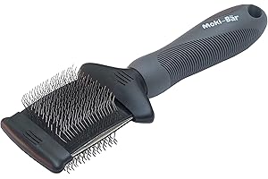 Moki Bär Cepillo para perros - Cabezal flexible - Para aflojar nudos y enredos - Cuidado diario del pelaje